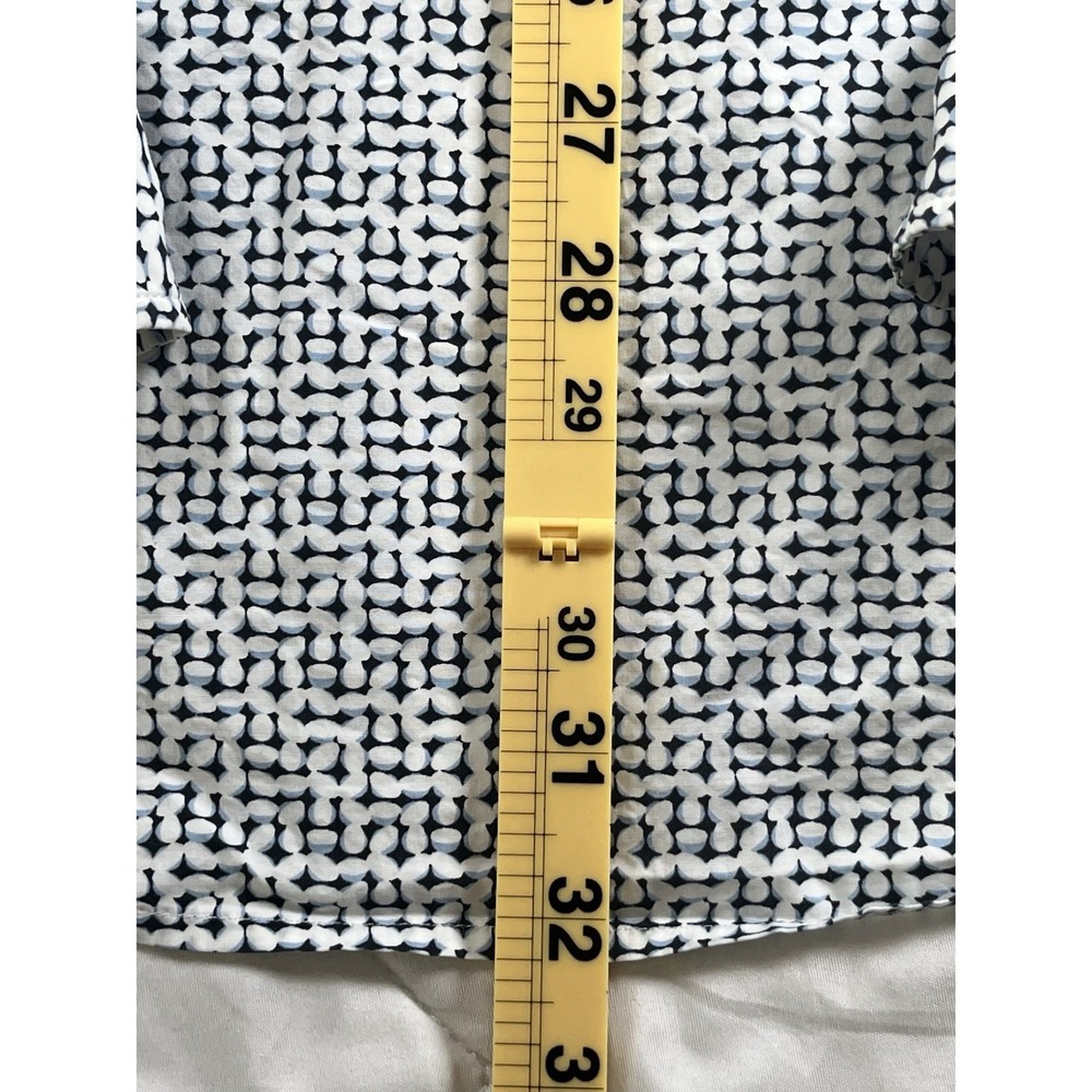 Rodd & Gunn Mens 2XL Sports Fit Cotton Button Down Shirt White Blue Print - Picture 9 of 10